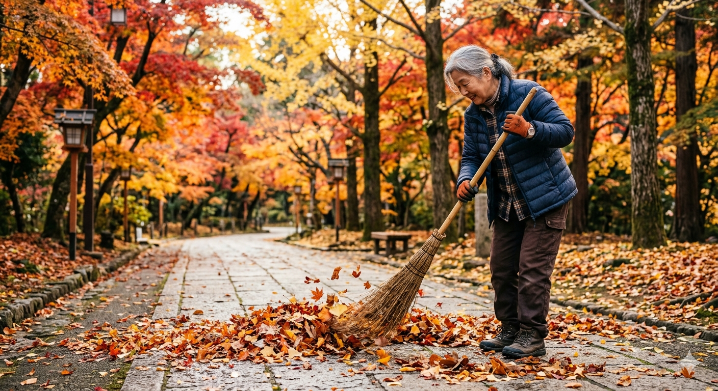 落ち葉,家政婦,家事代行