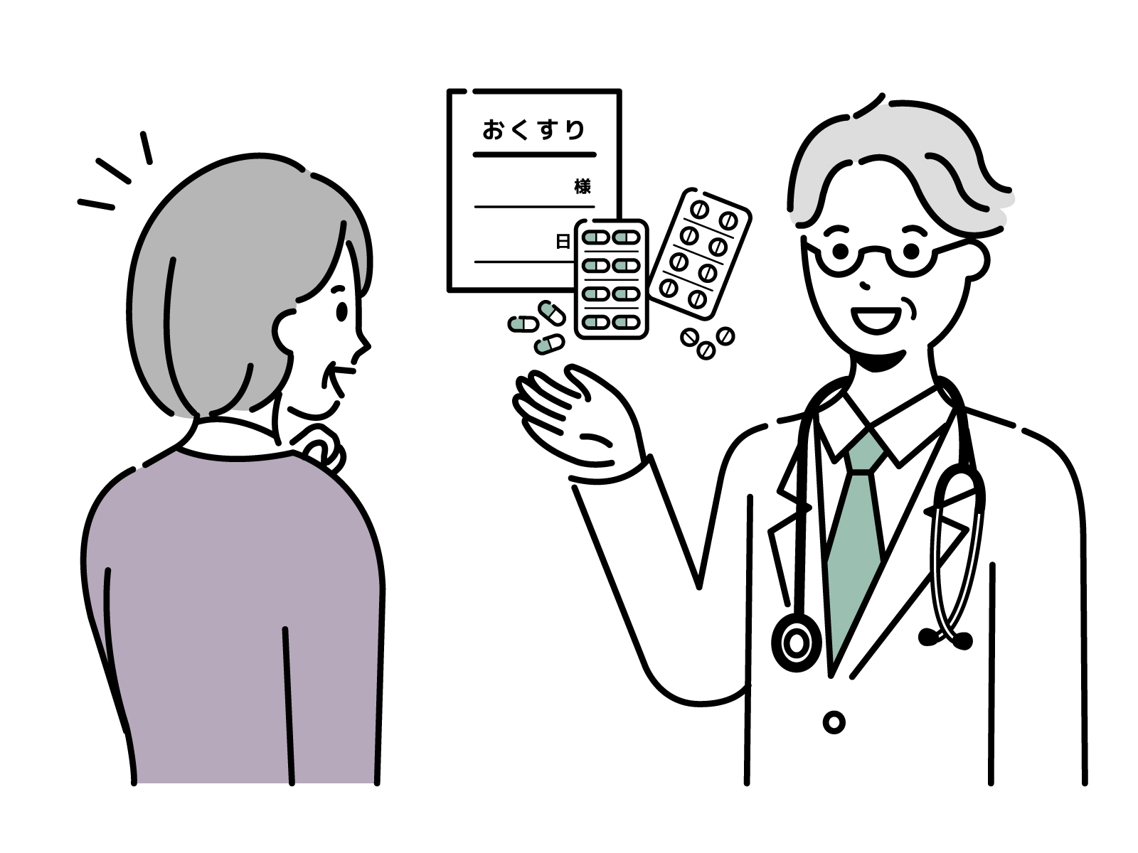 病院が休みになる前に、親の薬の残りを数えておく